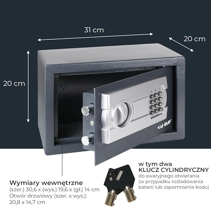 HMF 4612112 sejf meblowy z zamkiem elektronicznym 31 - obrazek 4