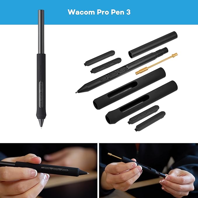 Wacom Intuos Pro Medium – innowacyjny tablet z rysikiem Wacom Pro Pen 3, kompaktowy i lekki – wszechstronny wybór dla ilustratorów, projektantów i edytorów zdjęć | Tablet graficzny (wymagany komputer PC lub Mac), ultracienki dla kreatywnych podróży - obrazek 3