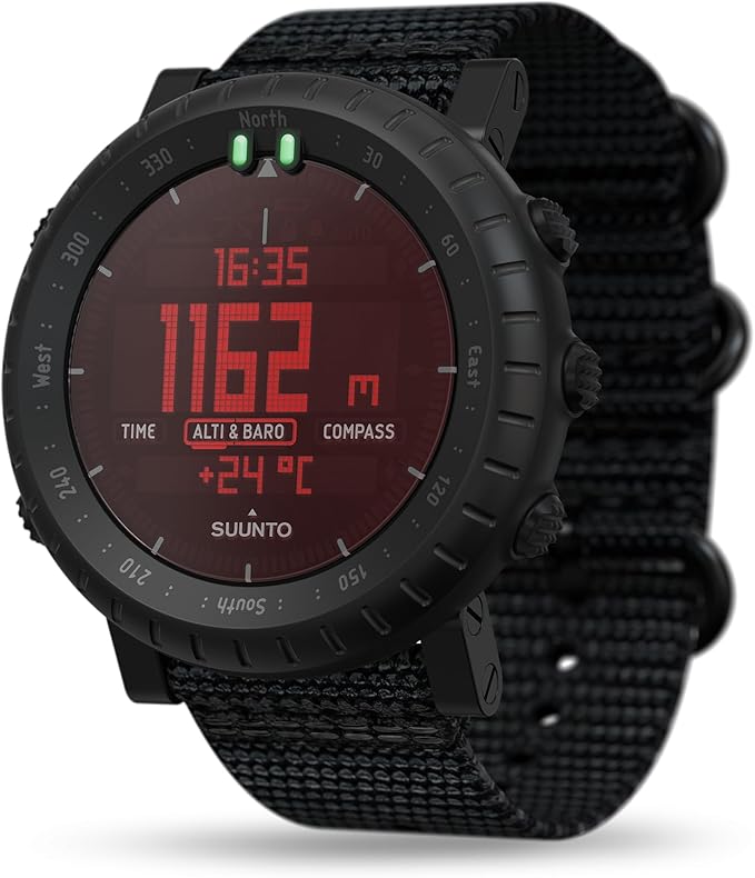 Suunto Core Alpha SS050504000 Zegarek Terenowy, Czarny, 24 x 5 x 1.5 cm