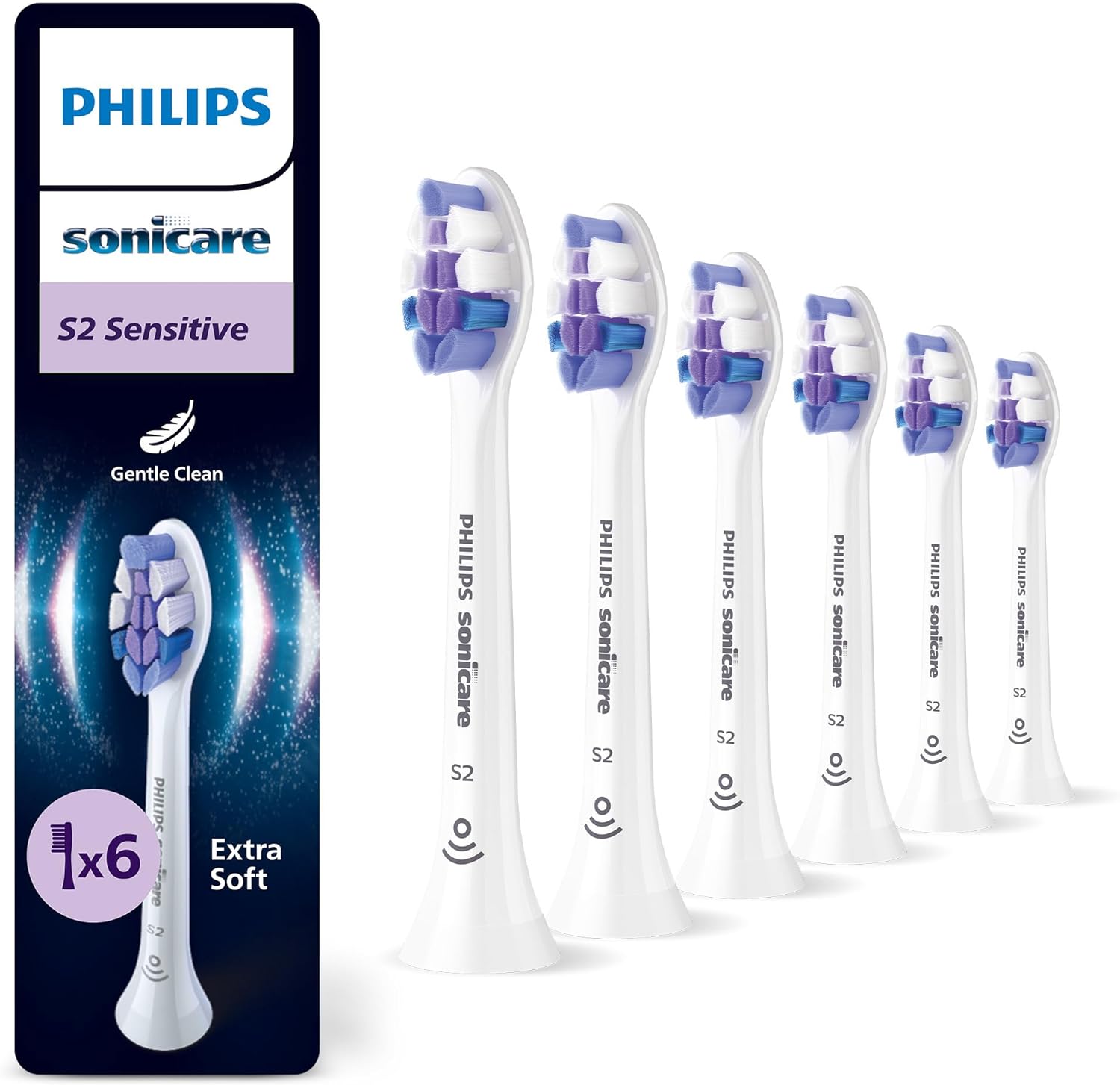 Philips Sonicare S2 Sensitive oryginalne wymienne główki szczoteczki - obrazek 2