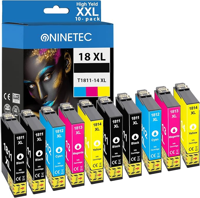 NINETEC 18XL wielopak kartridży do drukarek