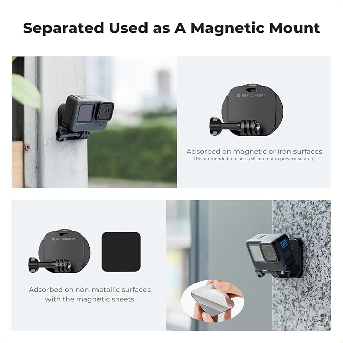 K& F CONCEPT Magnetyczne mocowanie na klatkę piersiową do kamery - obrazek 6