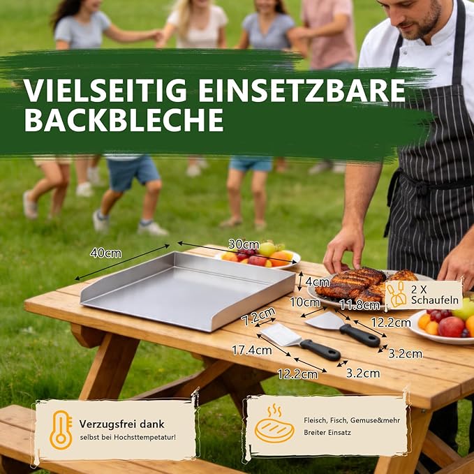 Patelnia grillowa ze stali nierdzewnej - obrazek 3
