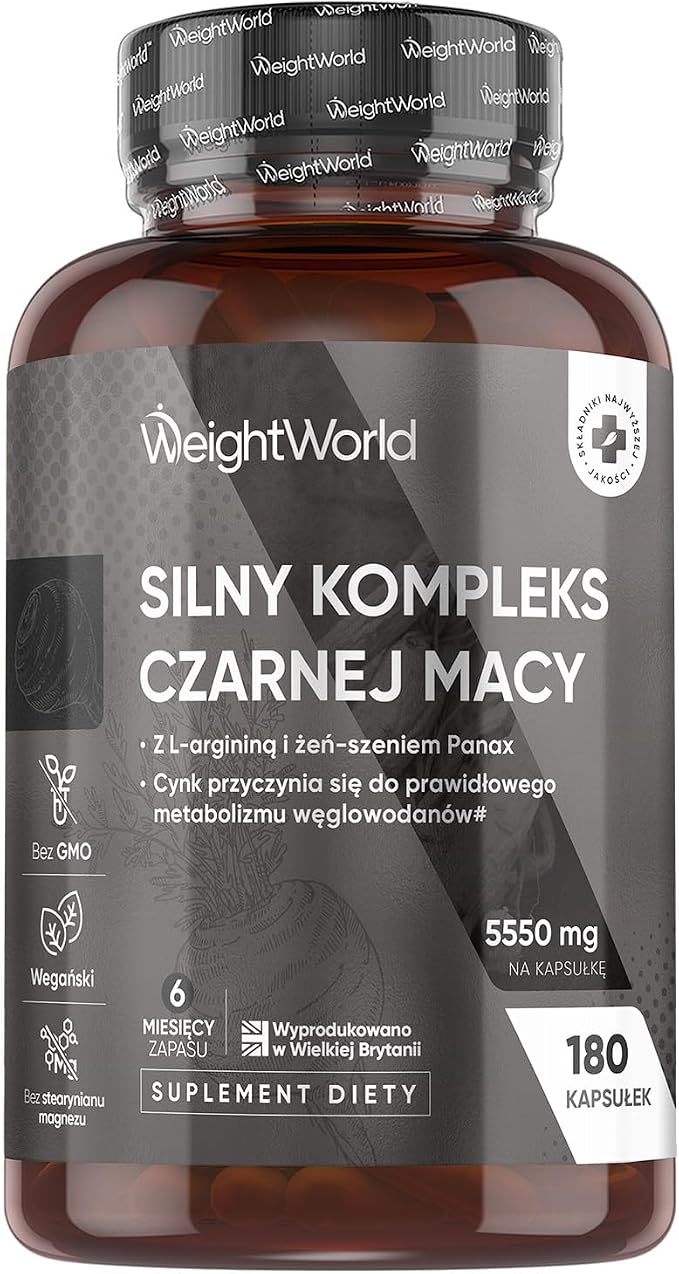 Kompleks Andyjska Maca Czarna i Żółta 5550 mg o mocy 100:1