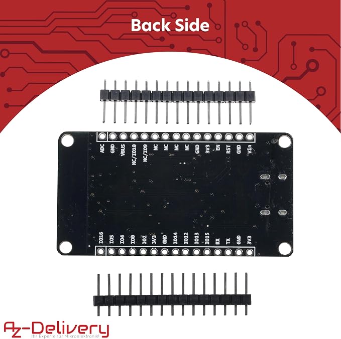 AZDelivery 1 x NodeMCU Lolin V3 Module ESP8266 ESP-12F WiFi - obrazek 6