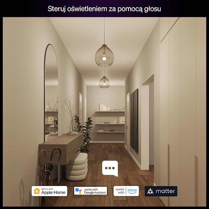 Żarówka Philips Hue Essential Smart LED A60, White and Color Ambiance, podstawa E27, 8 W, 2200K–6500K, 806 lumenów, przyciemnianie, działa z Alexą, Asystentem Google i Apple Home, 4 op. - obrazek 5