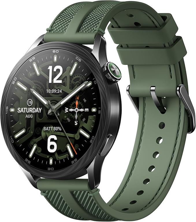 XIAOMI Zegarek S5 46 mm, smartwatch dla mężczyzn i kobiet, 3.8 cm AMOLED, monitor aktywności fizycznej z monitorowaniem tętna/snu, 21 dni pracy baterii, 150+ trybów sportowych, dwuzakresowy GPS, NFC