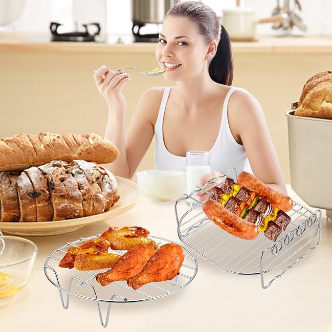 Airfryer Skewer Rack 2 sztuki ze stali nierdzewnej 304 - obrazek 2