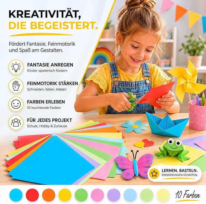 DIYtastic 50 x Papier Kolorowy A4 220 - obrazek 4