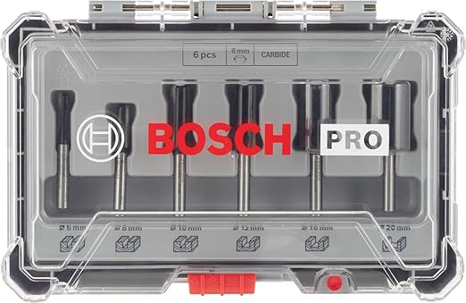 Bosch 6x Zestaw frezów PRO prostych - obrazek 7