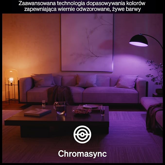 Żarów Philips Hue Smart LED A67, White and Color Ambiance, trzonek E27, 11,8 W, pełne spektrum światła 1000K–20000K, 1600 lumenów, przyciem, działa z Alexa, Google Assistant i Apple Home, op. 1 szt. - obrazek 5