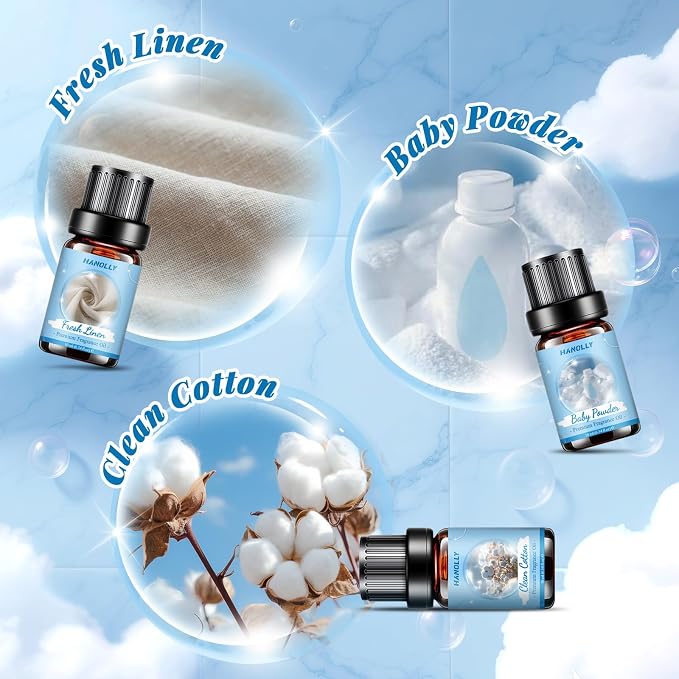 Hanolly Zestaw Olejków Eterycznych Do Prania 6 x 10 ml - obrazek 3