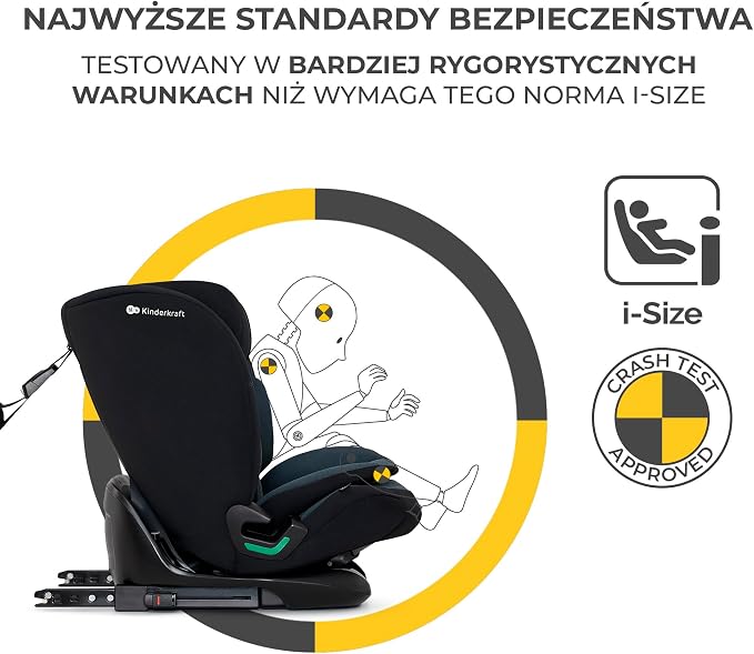 Kinderkraft ONETO3 Fotelik samochodowy z bazą - obrazek 4
