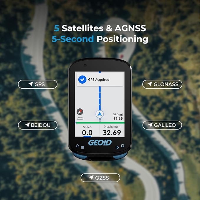 GEOID CC600 kolorowy licznik rowerowy GPS bezprzewodowy nawigacja - obrazek 6