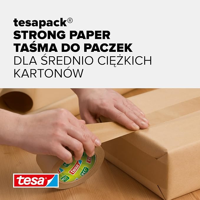 tesapack STRONG PAPER Taśma pakowa papierowa - obrazek 3