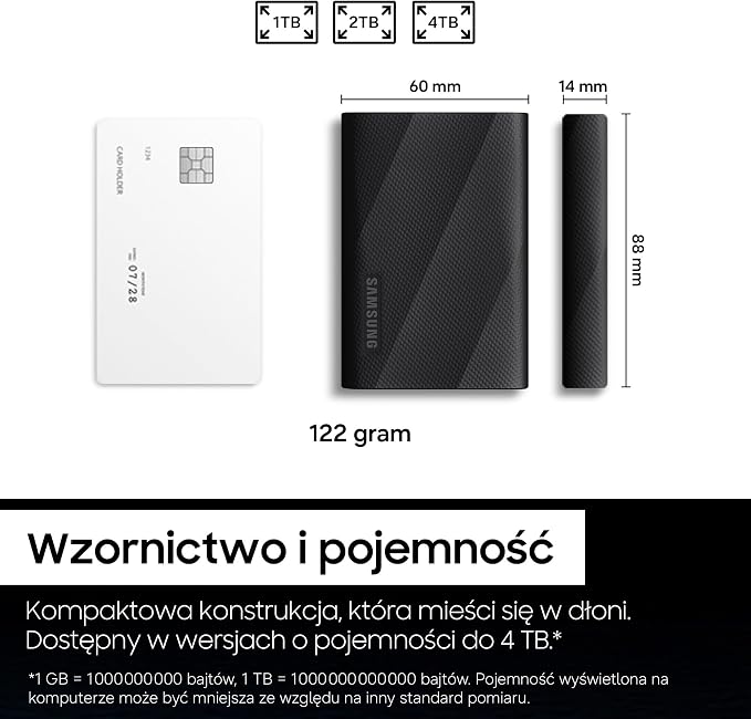 Przenośny dysk SSD Samsung T9, 2 TB, prędkość odczytu 2000 MB/s, prędkość zapisu 2000 MB/s, USB 3.2 Gen 2x2, dla profesjonalistów, zgodny z komputerami Mac, PC, smartfonami, kamerami 12K, MU-PG2T0B/EU - obrazek 7