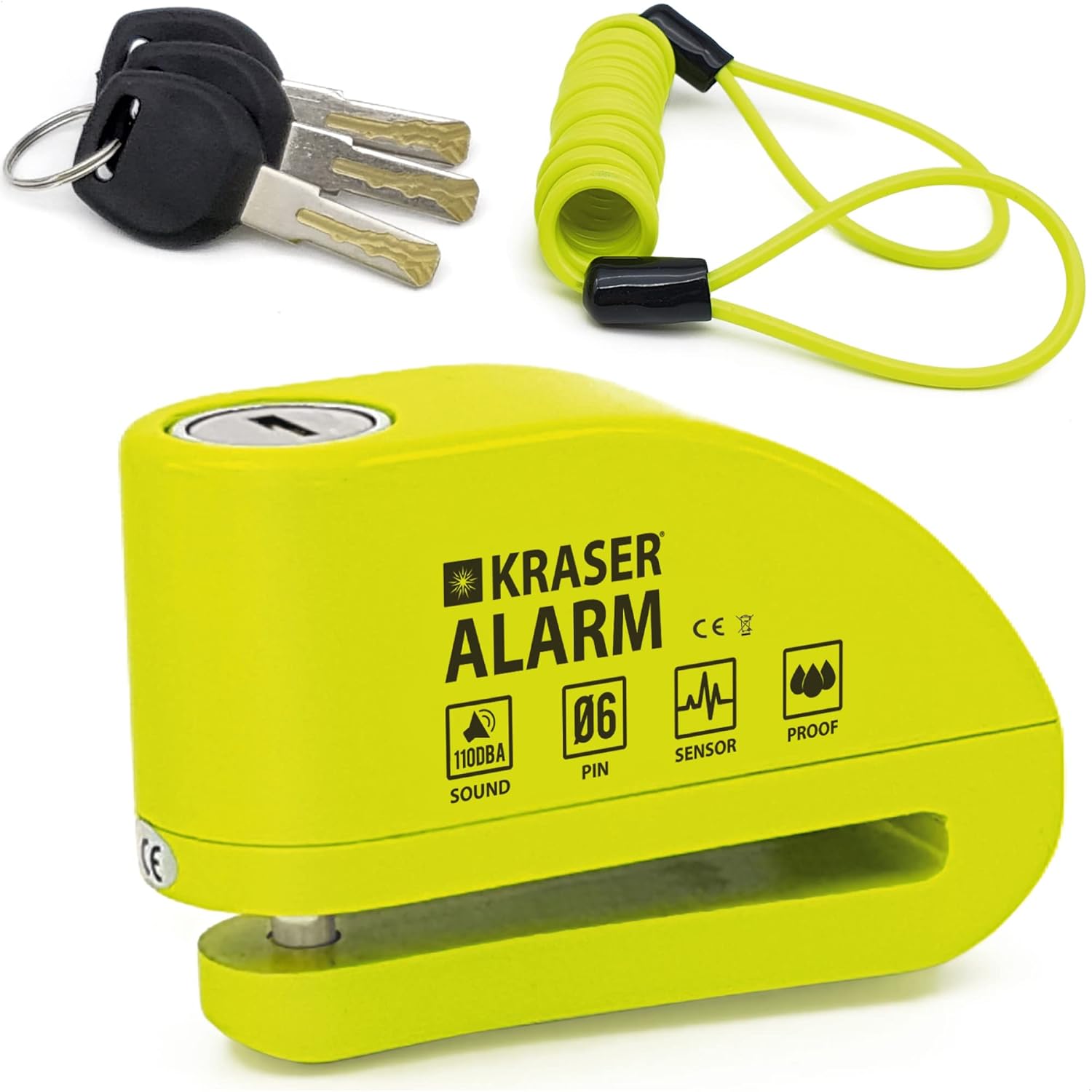 KRASER KR6Y Antykradzieżową Motocykl Alarm Kłódka - obrazek 2