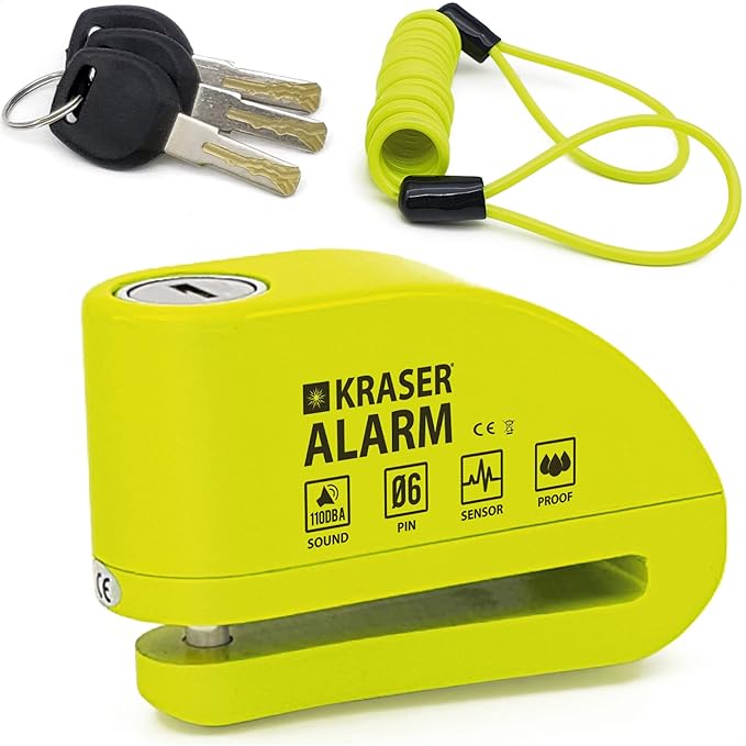 KRASER KR6Y Antykradzieżową Motocykl Alarm Kłódka