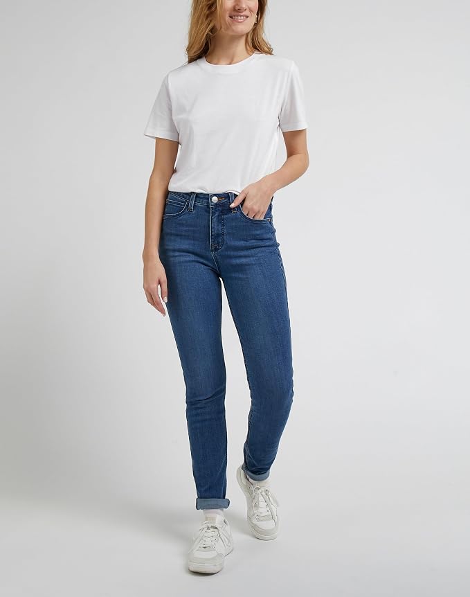 High Rise Skinny Dżins Kobiety - obrazek 4