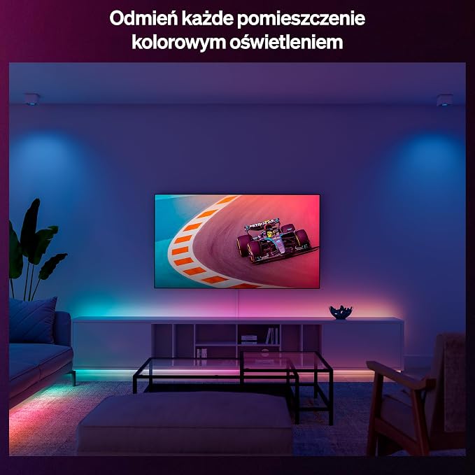 Hue Essential 5-Metrowa LED Taśma LED, RGBIC, Żywe Kolory i Nastrój, Elastyczne Oświetlenie Wewnętrzne, Łatwy Montaż, Aplikacja i Kontrola Głosowa, Alexa, Google Assistant i Apple Home - obrazek 2
