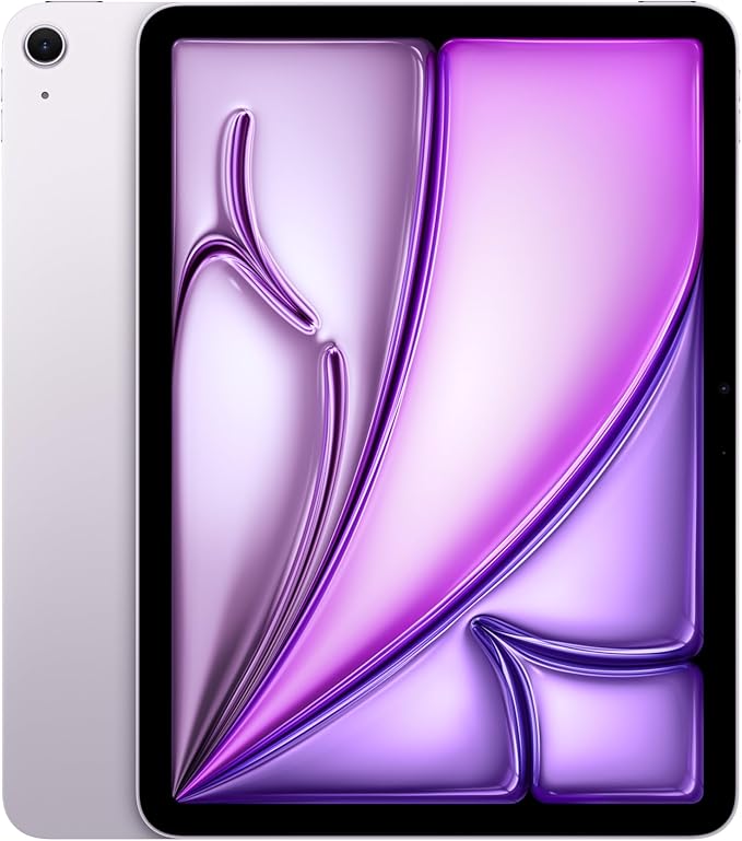 Apple iPad Air 11 cali z czipem M3: stworzony dla Apple Intelligence, 1 TB, przednia kamera 12 MP/tylny aparat 12 MP, Wi‑Fi 6E, bateria na cały dzień – fioletowy
