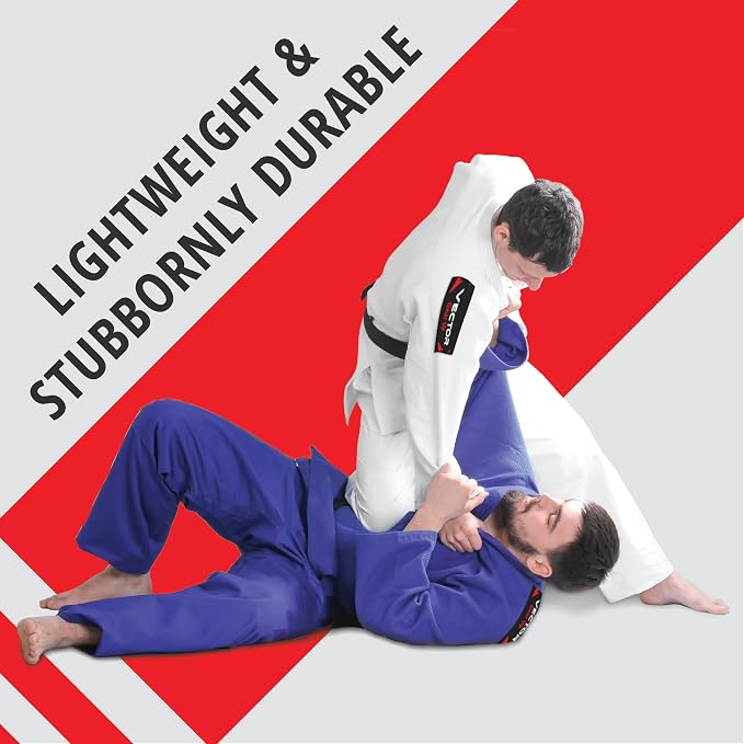 Vector brazylijski Jiu Jitsu BJJ Gi kimono z darmowym biaナZm paskiem - obrazek 6