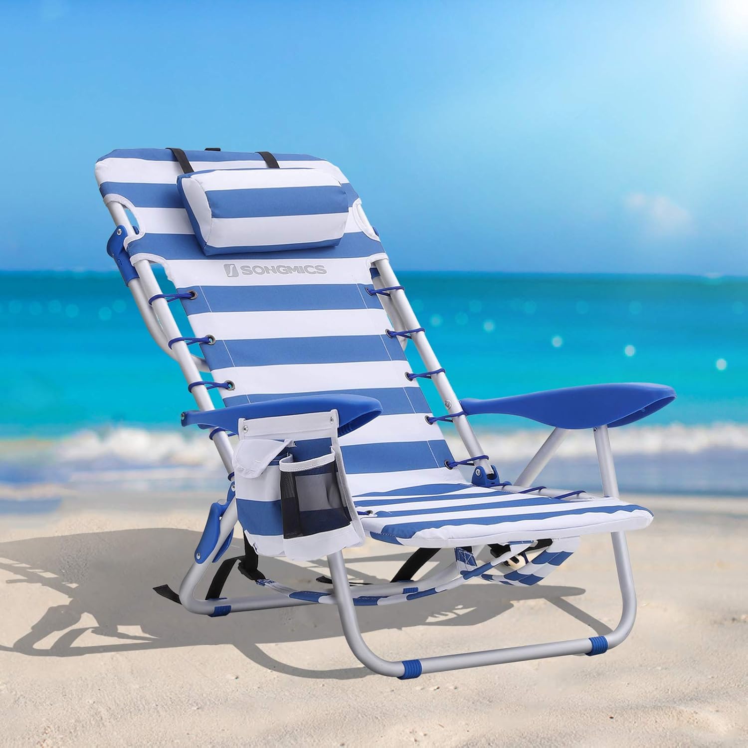 SONGMICS Krzesło plażowe składane - obrazek 3