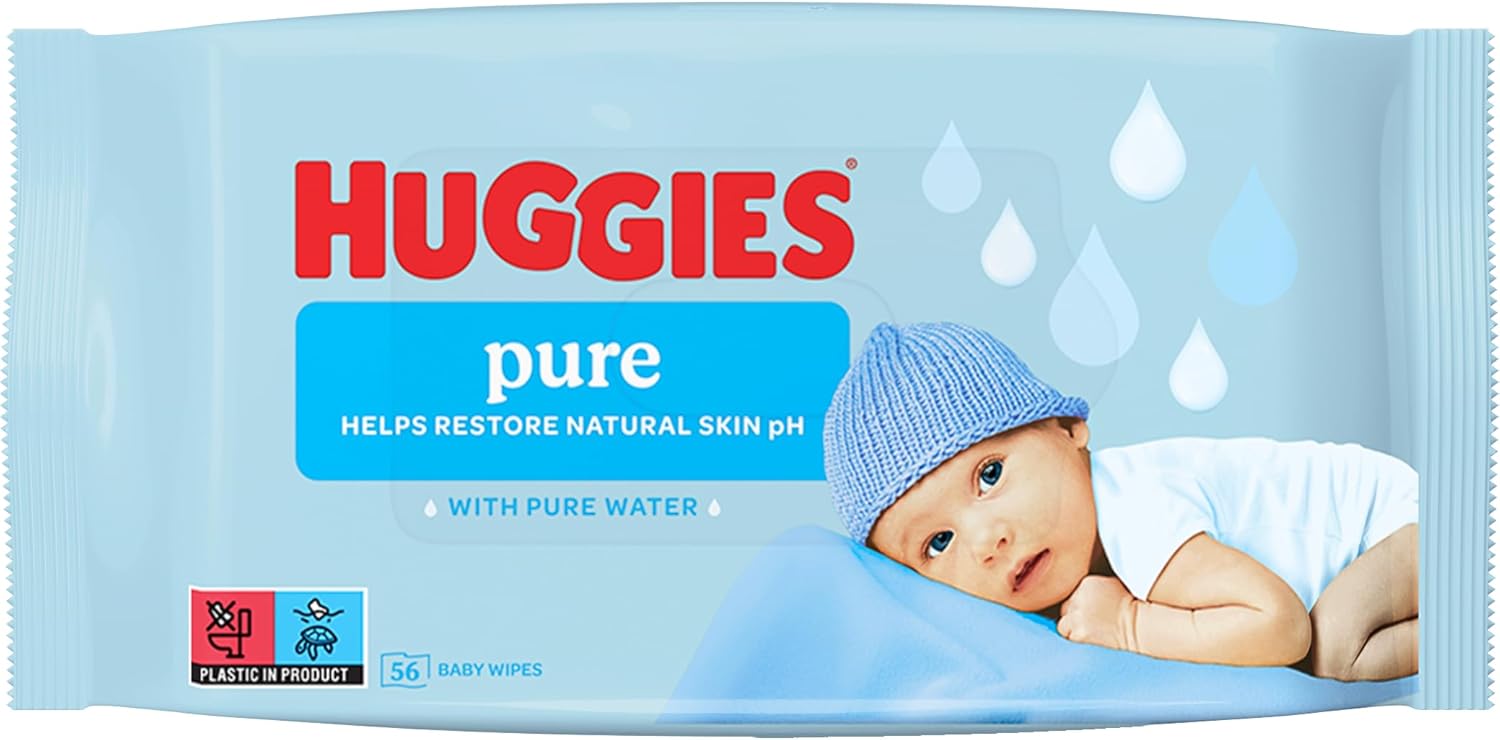 Huggies Pure Chusteczki Nawilżane - obrazek 3
