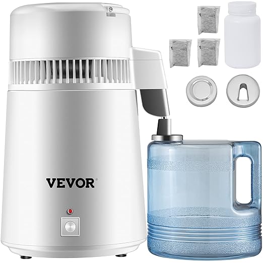 VEVOR Pure Water Distiller 4L Wewnętrzna Destylacja Wody ze Stali