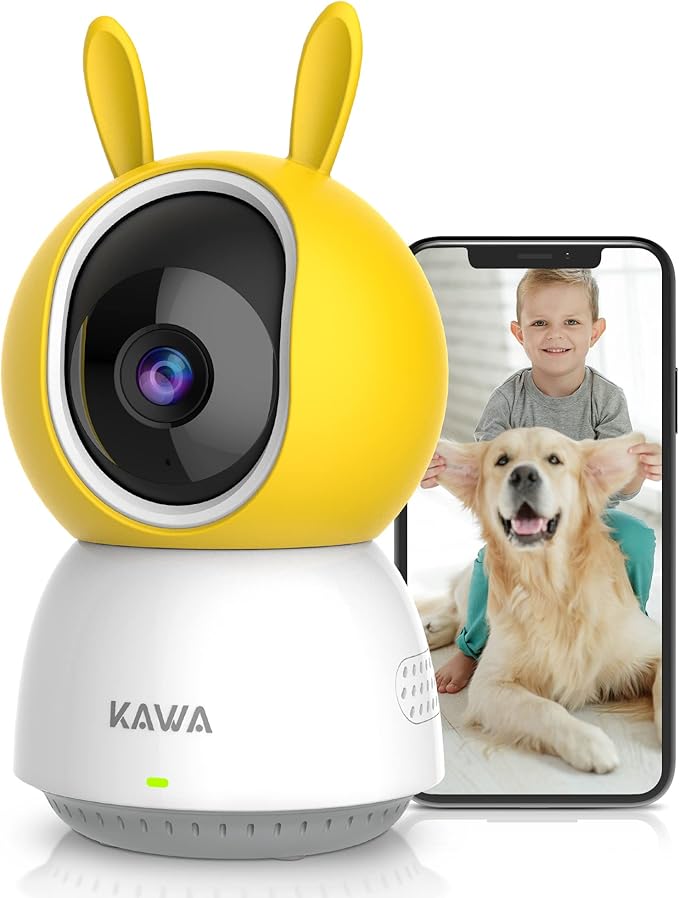 KAWA babyphone 2K WiFi 360°. Kamera IP do domu