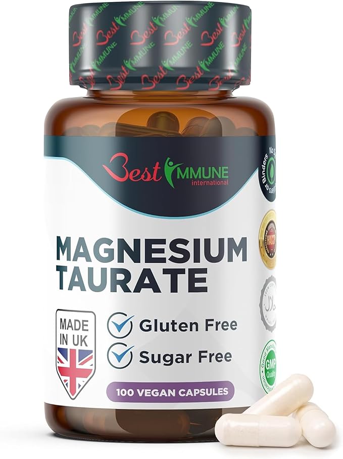 Naturalny Taurynian Magnezu 500mg 100 Wegańskich Kapsułek