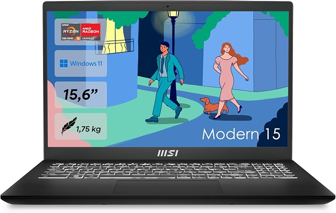 MSI Nowoczesny laptop 15 Lifestyle &amp
