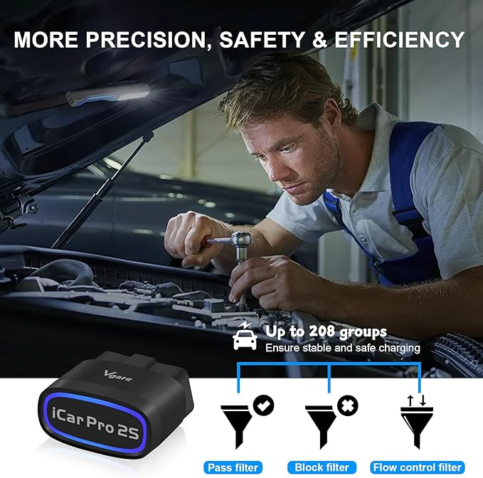 Vgate iCar Pro 2S Adapter OBD2 Bluetooth Czytnik kodów pojazdu - obrazek 6