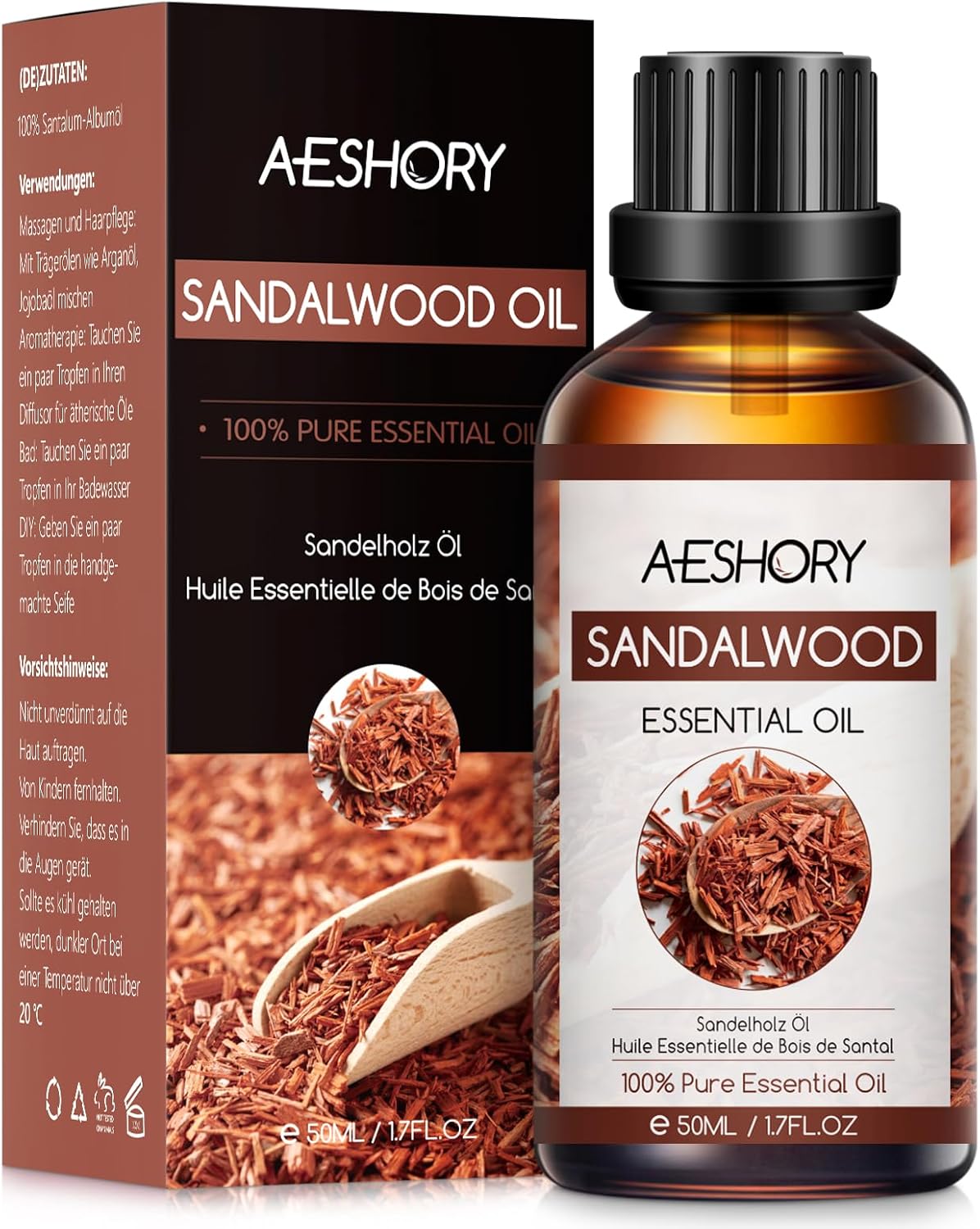 Aeshory Olejek Eteryczny Z Drzewa Sandałowego 50 ml - obrazek 2