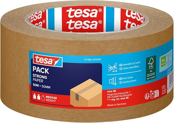 tesapack STRONG PAPER Taśma pakowa papierowa