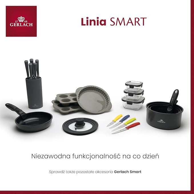 Gerlach Smart Zestaw Garnków Ceramicznych Komplet Garnków Z Powłoką - obrazek 7