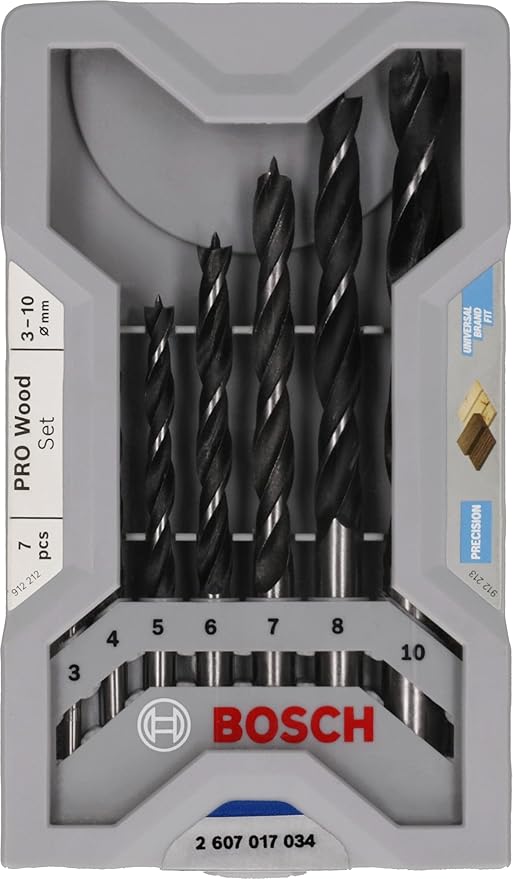 Bosch 7x Zestaw wierteł PRO Wood