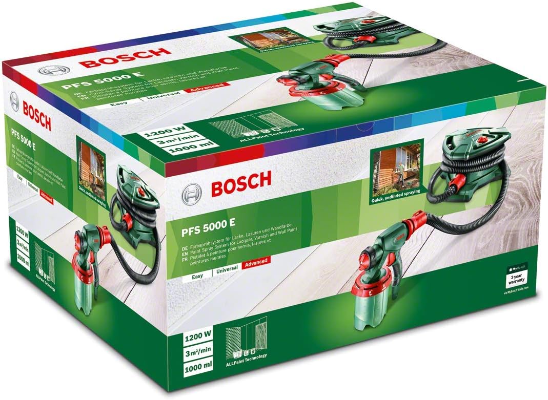Bosch Elektryczny system natryskowy PFS 5000 E (1200 W, do lakierów/lazur/farb ściennych, w kartonie) - obrazek 4
