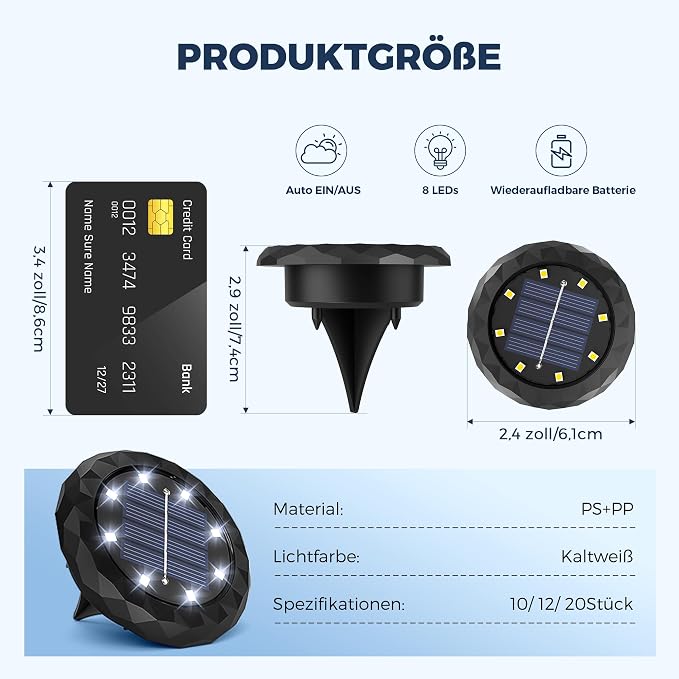 Solpex 20 sztuk solarnych lamp ogrodowych - obrazek 5