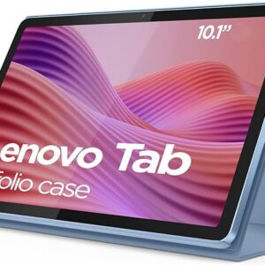 Lenovo MediaTek G85 tablet o przekątnej 10,1" Full HD, 4 GB RAM, 64 GB eMMC, Android 14, Polar Blue, z przezroczystym etui ochronnym