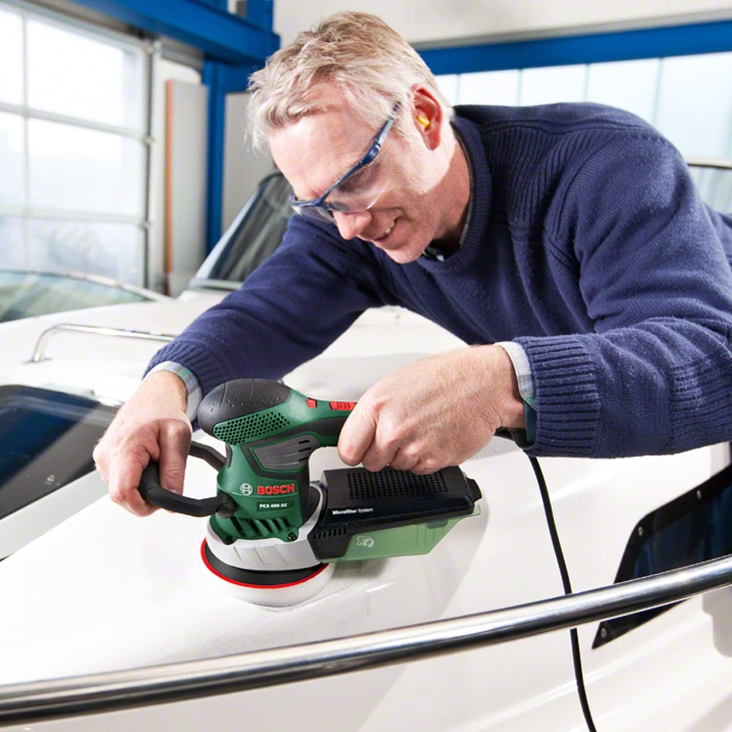 Bosch Szlifierka mimośrodowa PEX 400 AE (370 W, w trawie) - obrazek 7