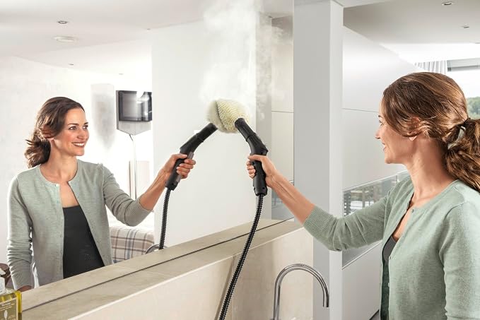 Kärcher Parownica SC 3 Easyfix, Ciśnienie Pary: Maks. 3,5 Bar, Czas Nagrzewania: 30 S, Moc: 1900 W, Moc Powierzchniowa: 75 M, Zbiornik: 1 L, Z Wkładem Odkamieniającym, Zestawem Do Czyszczenia - obrazek 4