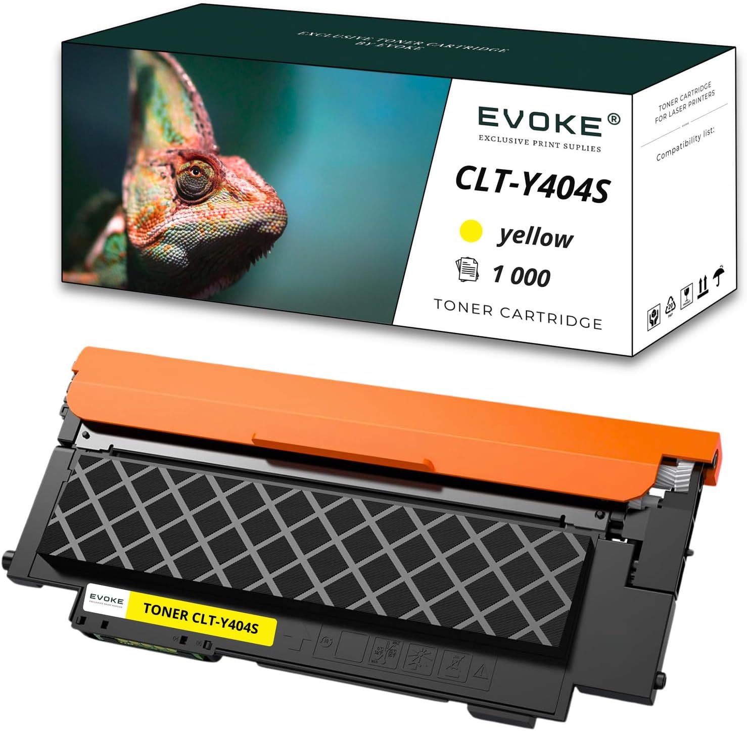 EVOKE CLT-Y404S CLTY404S Toner Kompatybilny z SAMSUNG Xpress C430 C430W C480W C480FW C480 Żółty (Yellow) 1000 Stron - obrazek 2