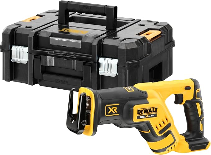 Dewalt DCS367NT Akumulatorowa Piła Szablasta z Walizką, 18 V, Czarny/Żółty, 43.5 x 33 x 16.5 cm