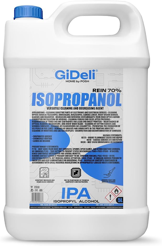 GiDeli Izopropanol 70% 5 litrów środek do czyszczenia