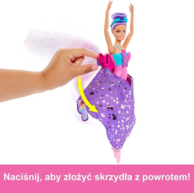 Barbie Lalka 2 w 1 Taniec i Motylek - obrazek 4