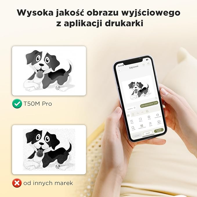 SUPVAN T50M Pro Drukarka Etykiet Bluetooth z Wodoodpornych Etykiet | 660+ Ikon, 50+ Ramkami, 30+ Czcionek, Dla Androida i iOS, Obsługuje Etykiety o Szerokości 20–50 mm, Do Szkoły, Biura i Domu - obrazek 5