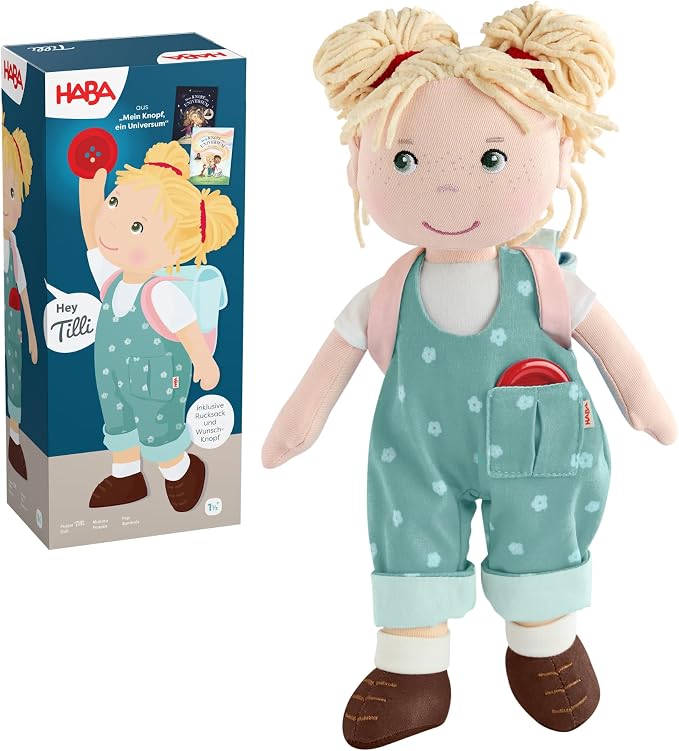 HABA Lalka Tilli 30 cm duża lalka materiałowa do zabawy