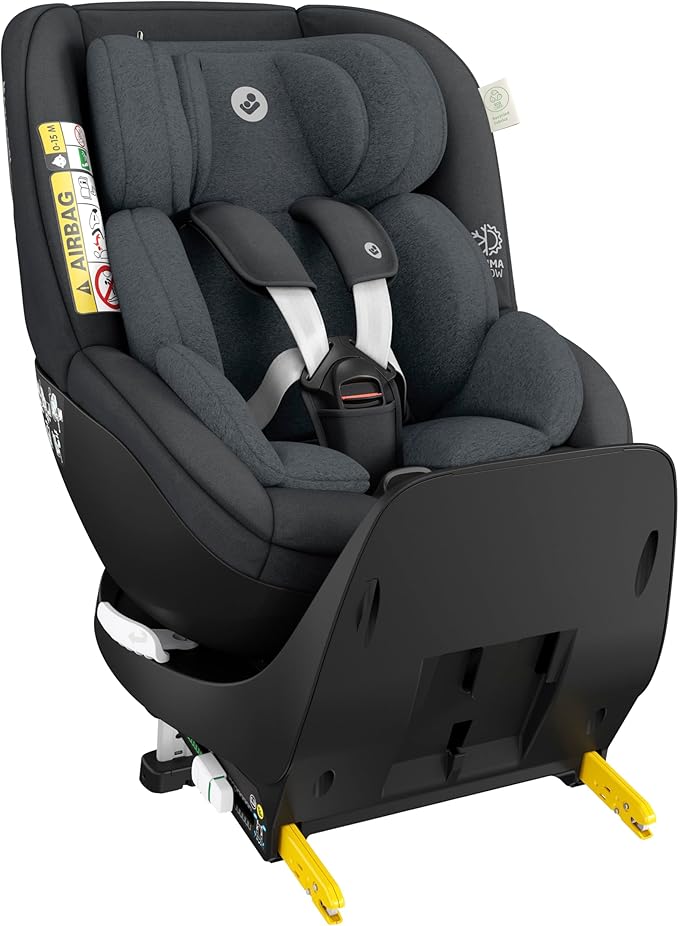 Maxi-Cosi Mica Pro Eco i-Size, fotelik samochodowy dla noworodka i malucha, 0-4 lata, 40-105 cm, obrót jedną ręką o 360°, ClimaFlow, łatwa do założenia, ochrona przed uderzeniami bocznymi G-Cell,