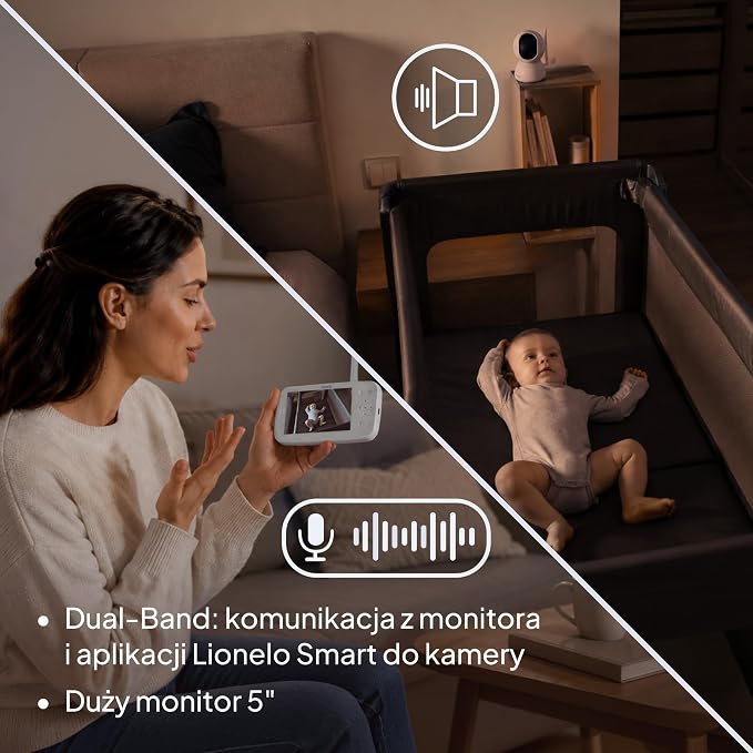 Lionelo Babyline 8.4 elektroniczna niania z kamerą i aplikacją - obrazek 6